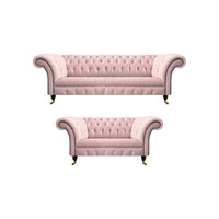 Luxus Sofas Dreisitze Mit Zweisitzer Couch Chesterfield Wohnzimmer PolstermöBel