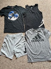 Lot of 4 Shorts T Shirts Tank Top Nike Adidas Boys Sz Medium