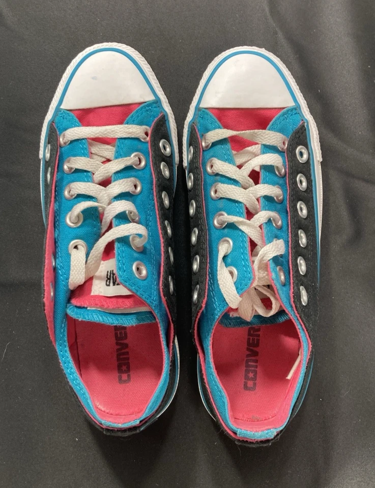 Zapatillas Converse All-Star Doble Lengua Doble Cordones Tricolor Unisex M5/W7 Foto 4 de 4