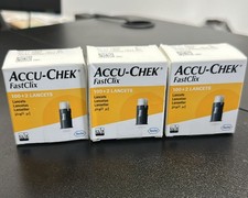 ACCU-CHEK FastClix Lancets 3 Boxes  102 Each Exp 2027-11-09