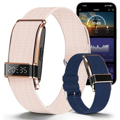 Fitness Trackers Smart Wristband With Hidden Screen(Wrist-Raise Screen Activa...