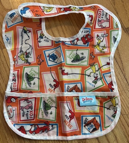 Baby Bib Dr. Seuss Bumkins Vintage Green Eggs Ham Toddler