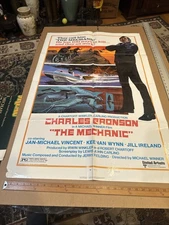 The Mechanic [1972] Charles Bronson ORIGINAL movie poster FREE SHIP