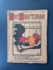 The Craftsman Magazine Gustav Stickley Mission Arts & Crafts  February 1914
