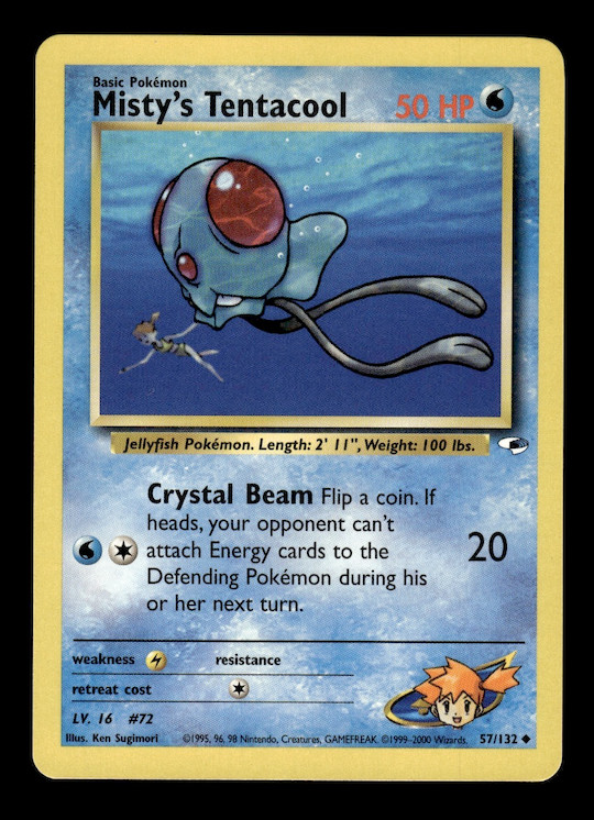 Pokémon TCG Gym Heroes Misty's Tentacool 57/132