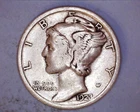 1923 Mercury Head Silver Dime FINE COND.  **223-6A