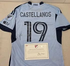 Sporting KC ROBERT CASTELLANOS Signed Match Game Used Soccer Jersey 2024 Season