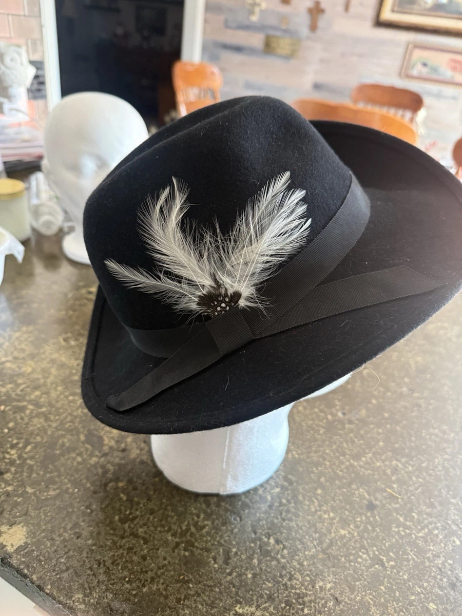 Fedora Black 100% Wool Vintage Hats for Women for sale | eBay display picture 1
