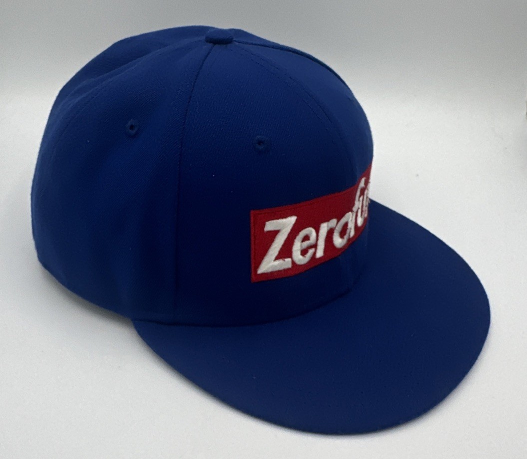 New Era 59FIFTY Zerofux Box Logo Fitted Hat 7 3/4 Terp Chasing Blue View 5