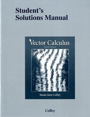 Student Solutions Handbuch für Vektorrechnung von Susan Colley (Englisch) Taschenbuch