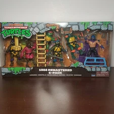 PLAYMATES TEENAGE MUTANT NINJA TURTLES 1988 REMASTERED 6 PACK TMNT Classic 