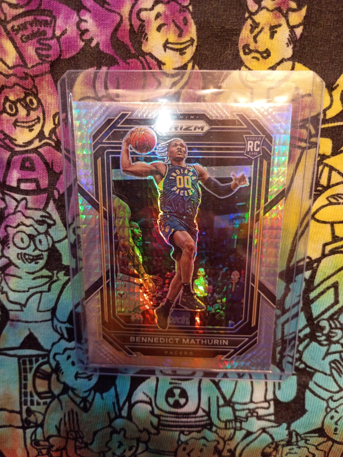 2022-23 Panini Prizm Bennedict Mathurin Silver Hyper Prizm #254 Rookie RC