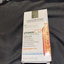 New La Roche-Posay Vitamin C12 Oil Control Serum Visible Pores Wrinkles Dull