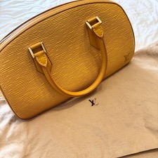 Louis Vuitton Jasmine Epi Leather Handbag Yellow Gold Hardware Vintage