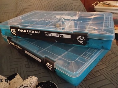 Evolution Fishing Drift Series 3700 Tackle Tray - (Blue) Set Of 2!