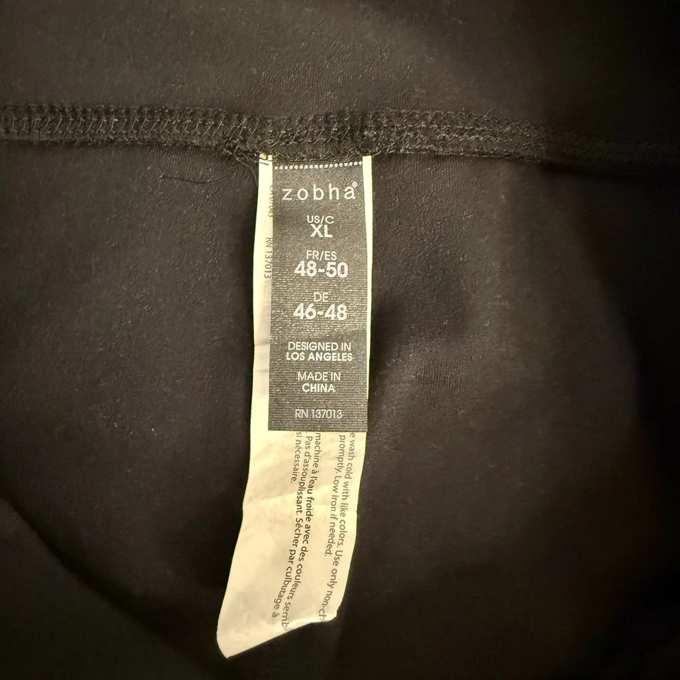 Leggings para mujer Zobha negros talla XL tiro alto hasta el tobillo Foto 3 de 4