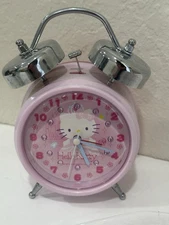 Sanrio Hello Kitty Double Bell Alarm Clock 2004 Works great! 