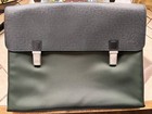 LOUIS VUITTON Taiga Saratov Laptop Messenger Bag Black Leather Green Nylon COA — photo 1