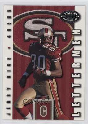 2000 Donruss Preferred QBC Lettermen 347/500 Jerry Rice #LM26 HOF 1m5u