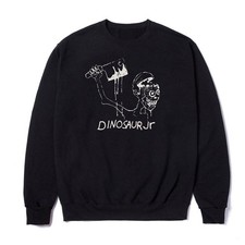 Color Bars X Dinosaur Jr Sweater Start Choppin Crewneck Black