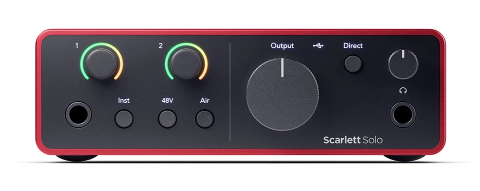 Focusrite Scarlett Solo 4th Gen Studio Recording USB Audio Interface+Software - Image 2 of 4