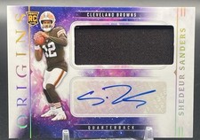 2025 Panini Origins - Rookie Jumbo Patch Autographs Shedeur Sanders #RJJ-SSS 