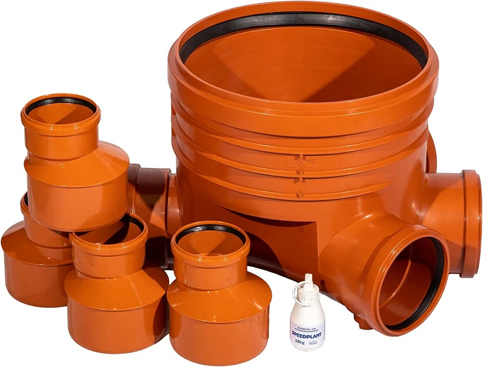 KG Schacht Revisionsschacht Abwasserschacht DN400 / DN110 - Komplett SET - Bild 3 von 4