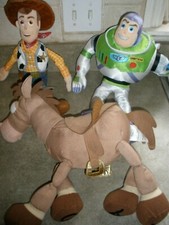Lot of 3 Disney Large Toy Story Plush Woody Buzz Andy Horse P6 