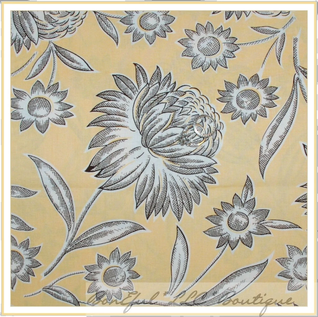 Tela étnico Flores y Plantas