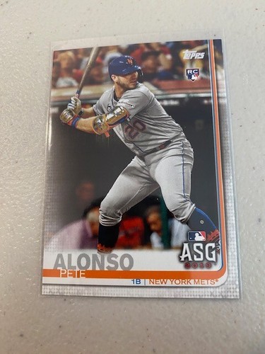 PETER PETE ALONSO - METS ROOKIE CARD #US47 ASG RC 2019 TOPPS UPDATE BASEBALL