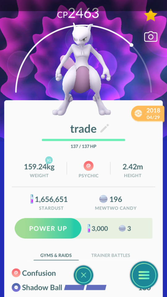 Shadow Regigigas Pokemon Trade Go