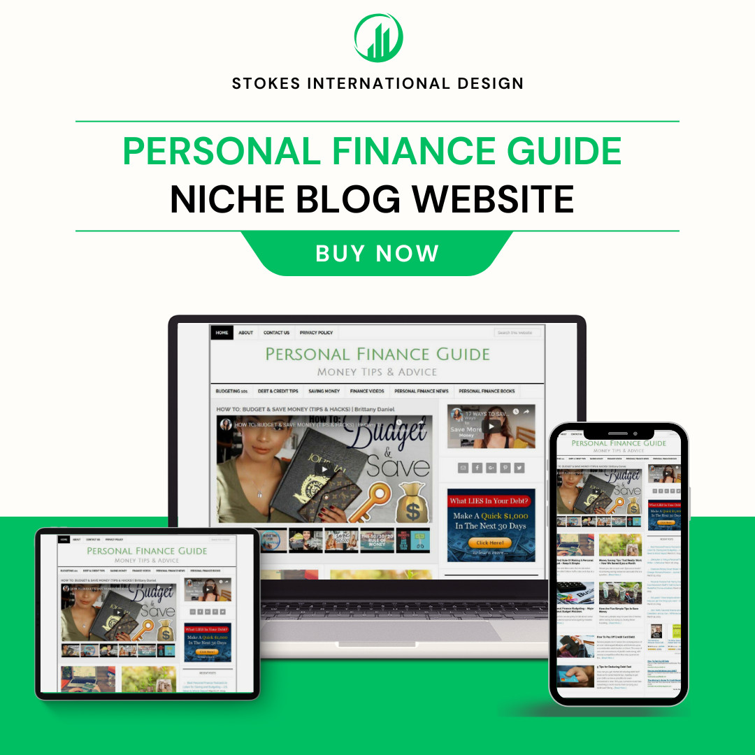S L1200 * Personal Finance * Turnkey Affiliate Website Business For Sale W/ Auto Content