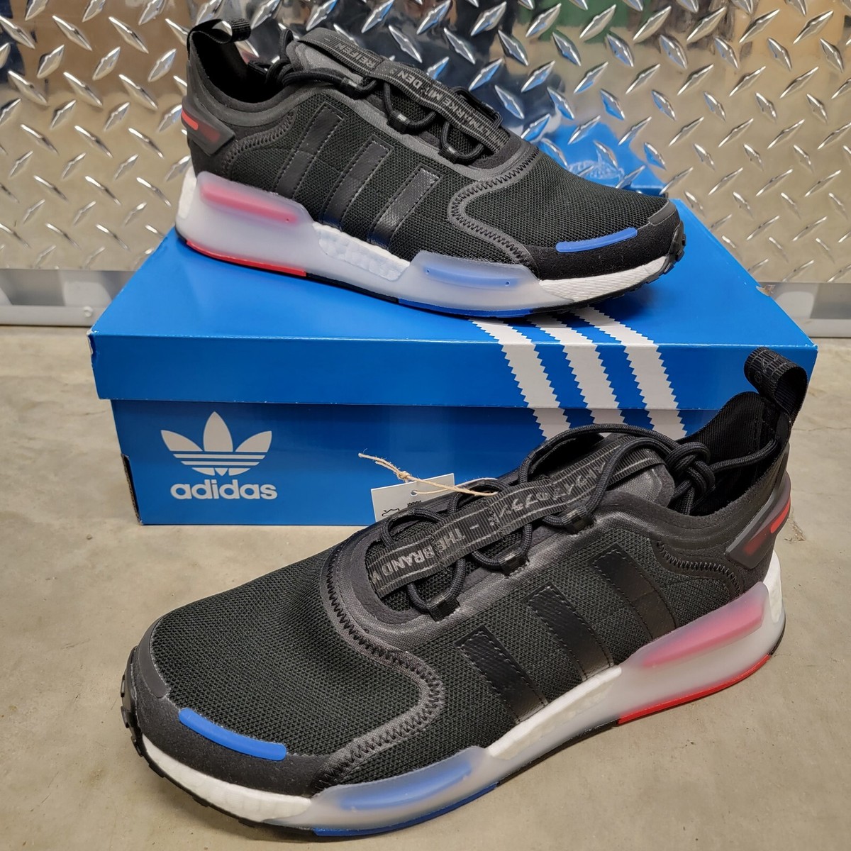 Adidas NMD V3 Mens Athletic Black White Running Shoe Boost 