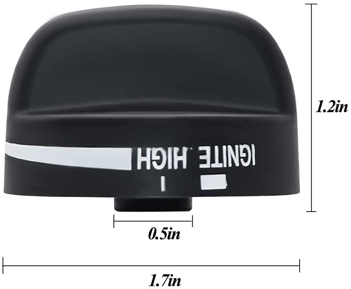 4 Range Burner Control Knobs for Whirlpool Amana Gas Stove Top 8273103