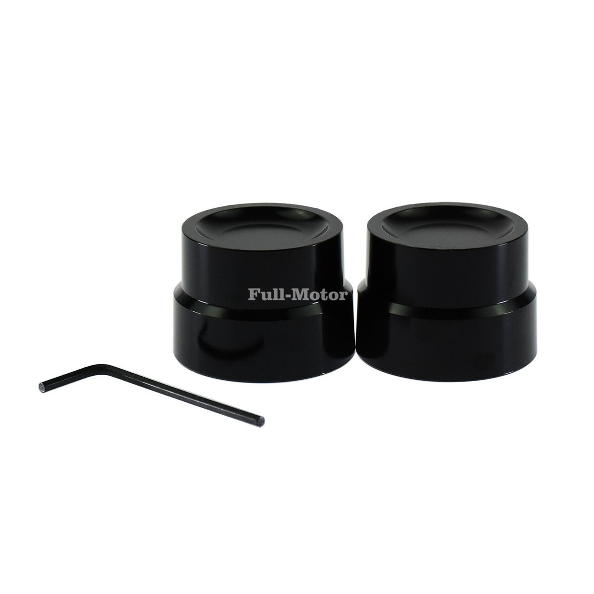Motorcycle Axle Nut Covers - 2pcs Chrome Caps Fit For Harley Sportster, Dyna, Softail, Touring