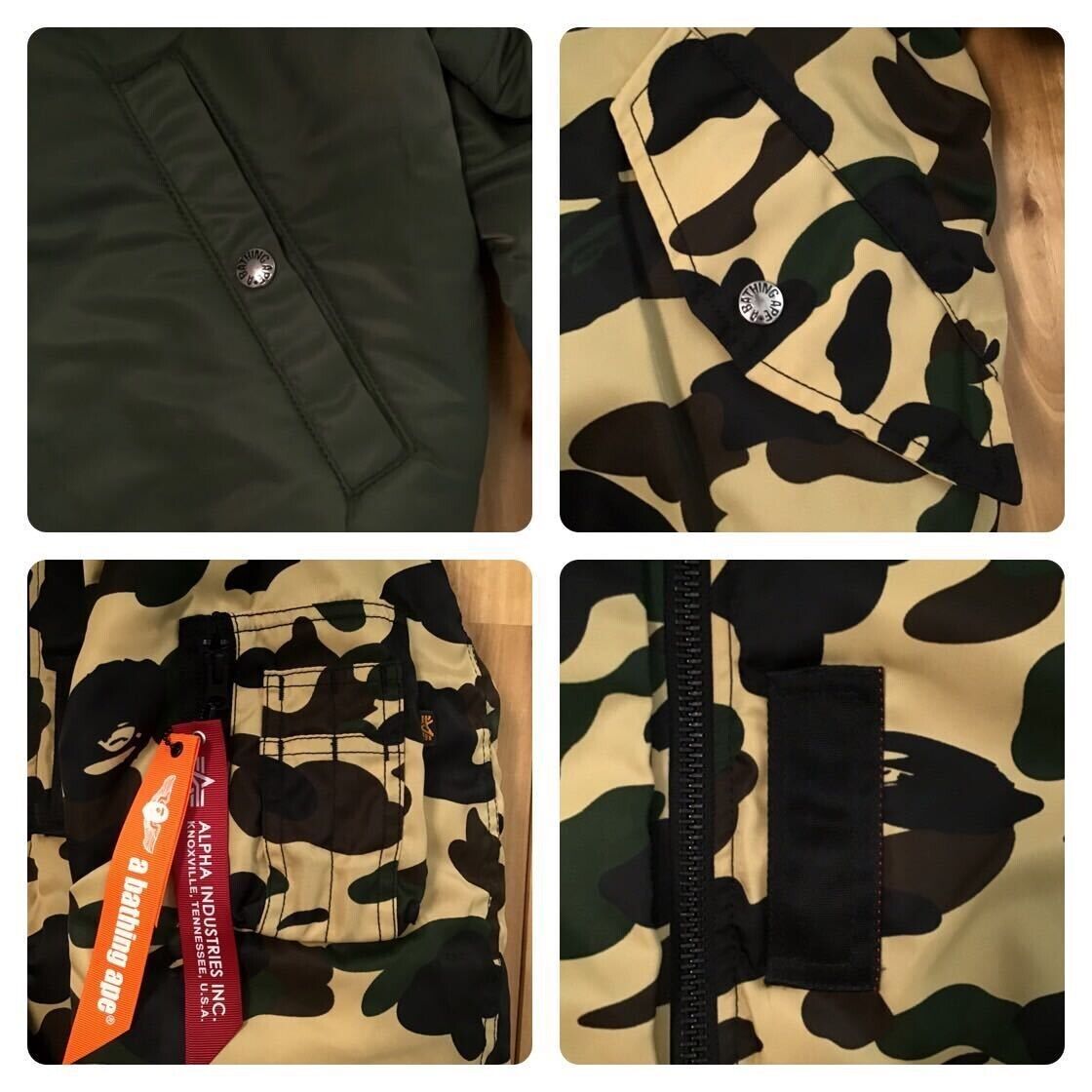 Reversible BAPE × ALPHA INDUSTRIES MA-1 bomber jacket A Reversible BAPE × ALPHA INDUSTRIES MA-1 bomber jacket A