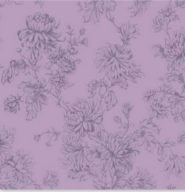 Homebase Home of Colour Wallpaper Dusky Plum Purple Clara Floral