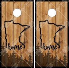 Minnesotta Home Wood Cornhole Wrap Bag Toss Skin Decal Sticker Wraps