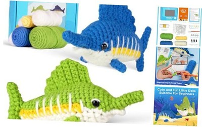 Crochet Kit for Beginners, Sailfish Beginner Crochet Starter Kit with sailfish