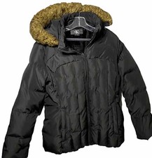 Vintage Duck Down Puffer Jacket Calvin Klein Coat Hooded XL/XG
