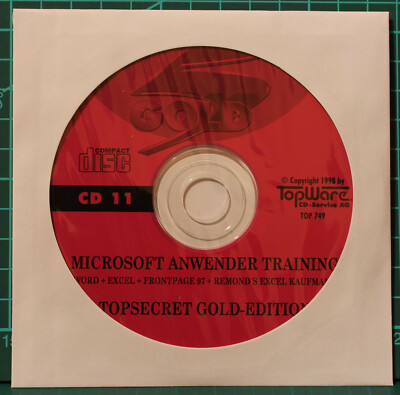 Microsoft Anwender Training Word Excel 97 (PC, 1998, CD-Hülle)
