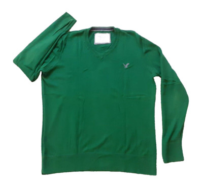American Eagle Outfitters  HERREN PULLOVER  Grün  Gr. XL T / TGL