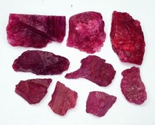 Natürlicher roter Beryll 509,87 ct loser Edelstein ungeschliffen grobes Set (...