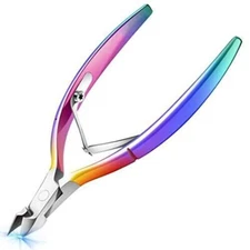 Stainless Steel Cuticle Clippers with Double Spring for Manicure and Pedicure
