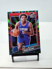 2023-24 Panini Donruss Kobe Brown Holo Green Laser Rated Rookie LA Clippers