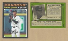 2020 Topps Heritage Minors HUNTER GREENE Dayton Dragons REDS #34 *OF*