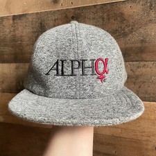 American Apparel Snapback Hat Flat Bill Cap ALPHA Alph USA Made Fashion Retro US