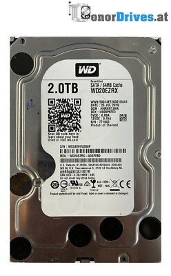 WD BLUE - WD20EZRX-00SPEB0 - 2 TB - SATA - PCB 2060-771945-002 Rev.A*