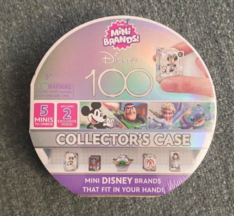 Mini Brands Exclusive Disney 100 Platinum Collectors Case Zuru w 5