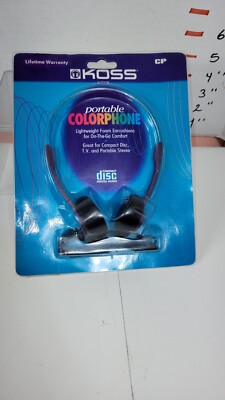 KOSS Colorphones Portable Electronics  On Ear Headphones With Purple Accent 